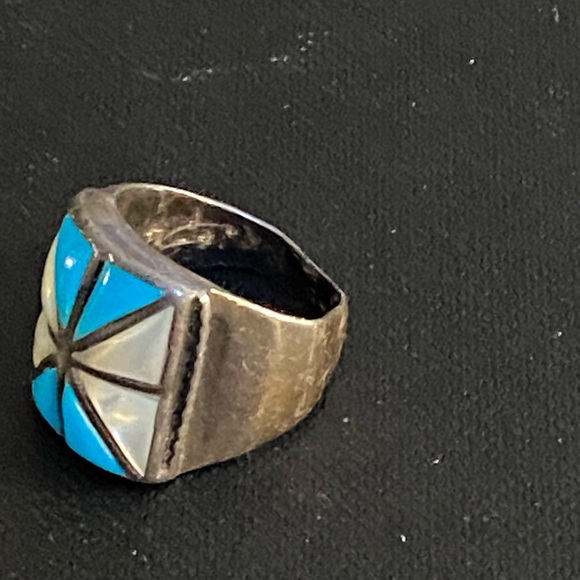 Vintage Men’s Navajo Ring Sz 9.5. - Picture 4 of 10